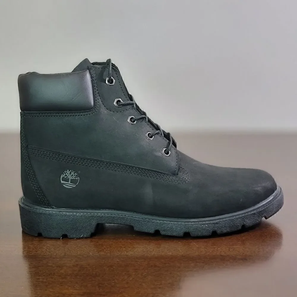 Timberland Premium Black Leather Boots Waterproof